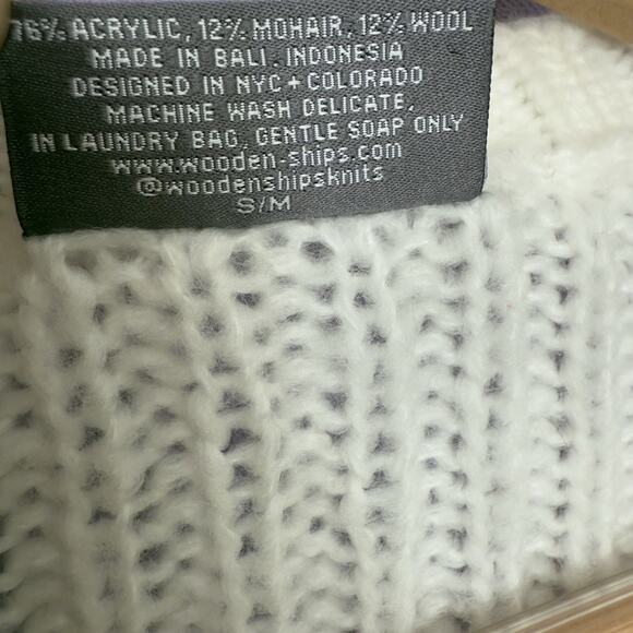 Wooden Ships Cable Knit Sweater In White Size S/M - Picture 6 of 10